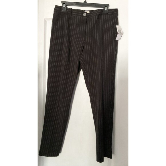 Michael Kors Women's Dress Pinstripe Pants Size 10, Black - Picture 1 of 6